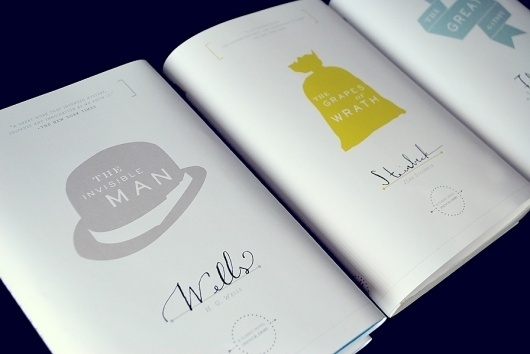 Nabil Samadani Design - Print #steinbeck #design #book #covers #cover #wells #silhouette #fitzgerald