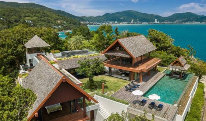 Baan Santisuk is a 5 Star Villa in Phuket located in Kamala, with incredible ocean views, infinity pool, air conditioning, maid services, personal chef & more. Book exclusively with Villa Getaways!