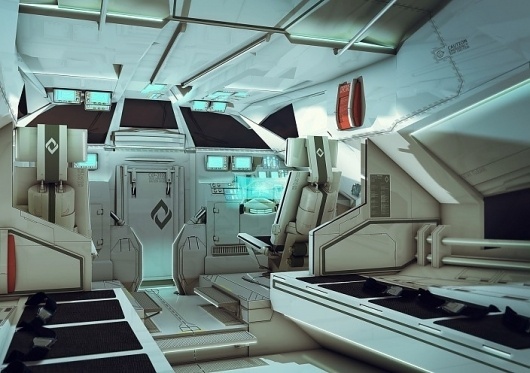 sci fi ships interior