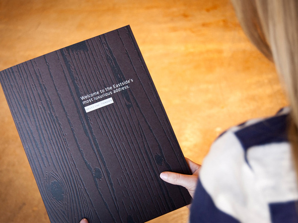 Bellevue Towers Toolkit #debossed #leave #wood #brochure #behind #folder