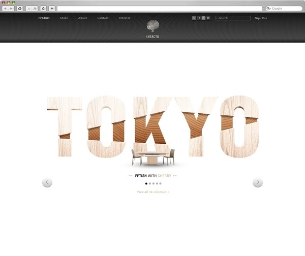 Intacto on the Behance Network #type #web #typography