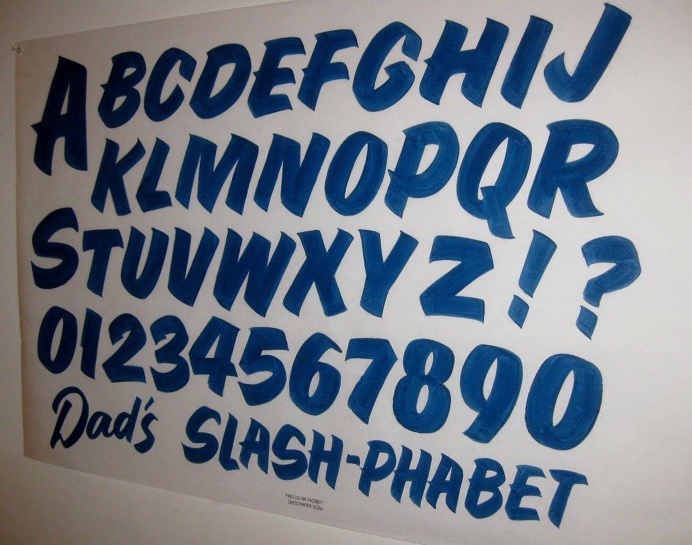 Dads Paper Signs — Casual Script
