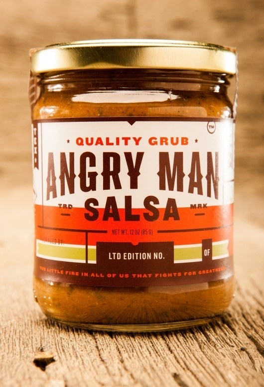 Angry Man Salsa Packaging #packaging #salsa