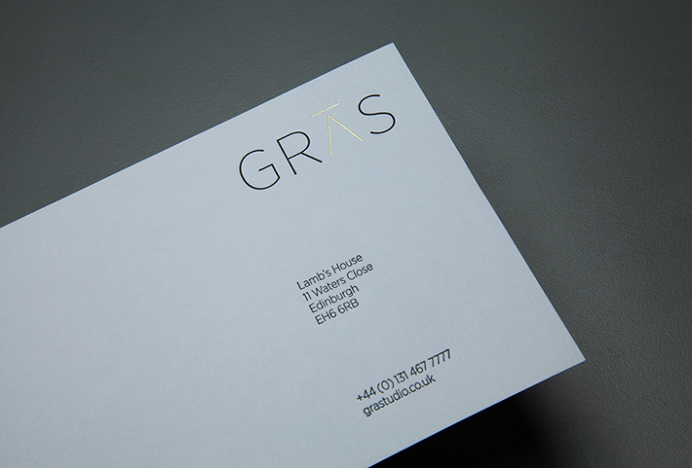 Gras & Groves-Raines Architects by Graphical House #stationary #brand design