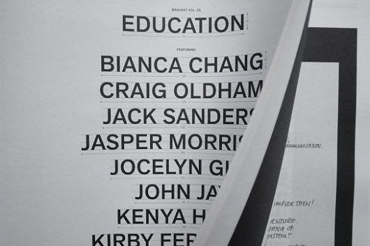 Bracket Vol. 03: Education | Swiss Legacy #clean #print #magazine #typography