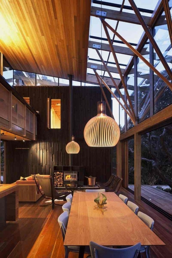 Natural House Surrounded by Pohutukawa Trees – Under Pohutukawa House #interior