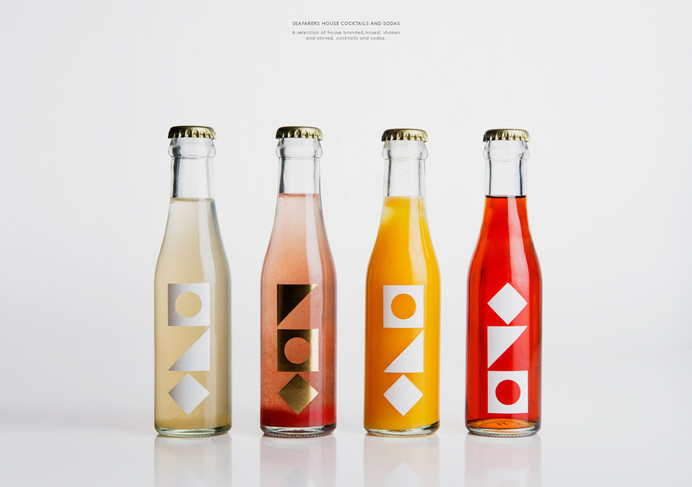 Seafarers & Ostro Restaurants Bar — The Dieline #packaging #bottle