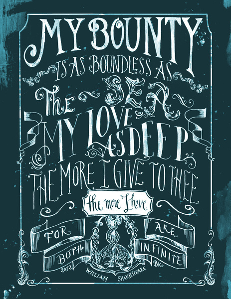 Love Quote Art Print #typography #type