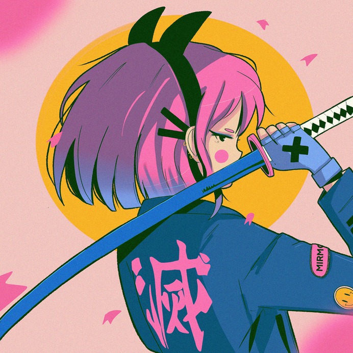 Kimetsu no yaiba persona. illustration