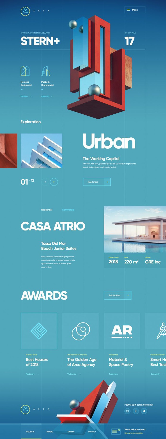 Arca Bureau / Web site design