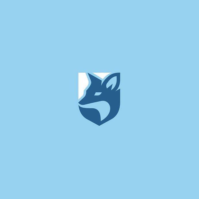 Fox shield logo idea design made by kreatank