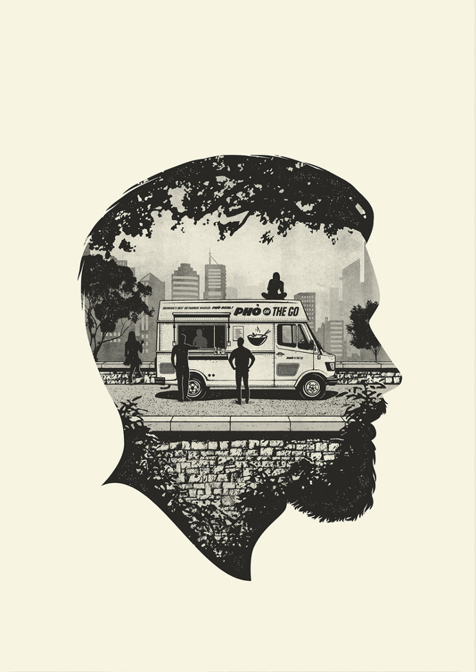 silhouette man illustration