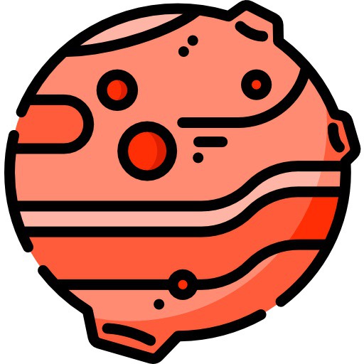 See more icon inspiration related to planet, miscellaneous, mars, solar system, astronomy, education, science and nature on Flaticon.