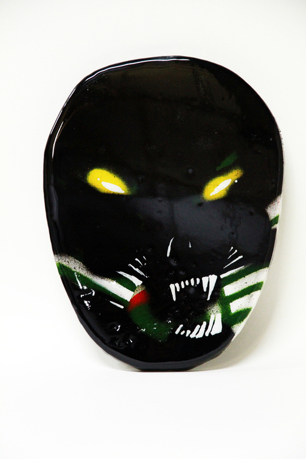 http://www.5piecesgallery.com/product/anthony-lister-panther #urban #painting #art #street