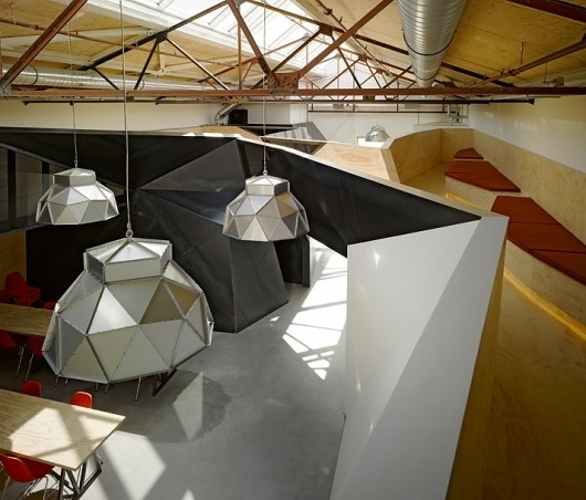 Red Bull New Amsterdam HQ by Sid Lee Architecture | Yatzer™ #interior #red #architecture #amsterdam #bull