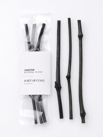 Sort of Coal - Chikutan Sticks - wannahaves - I/OBJECT #white #packaging #black #coal #and