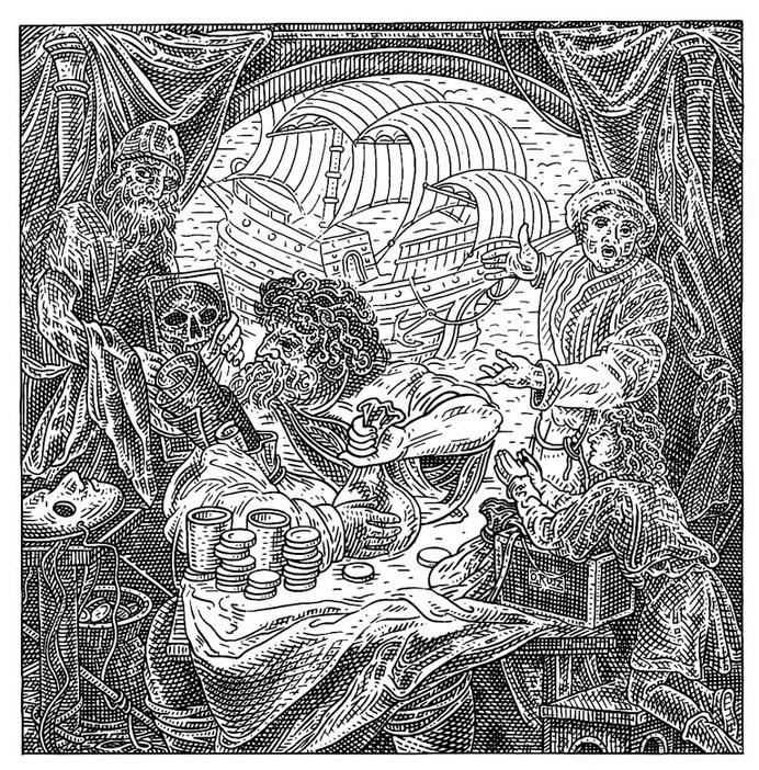 István Orosz #illustration #skull