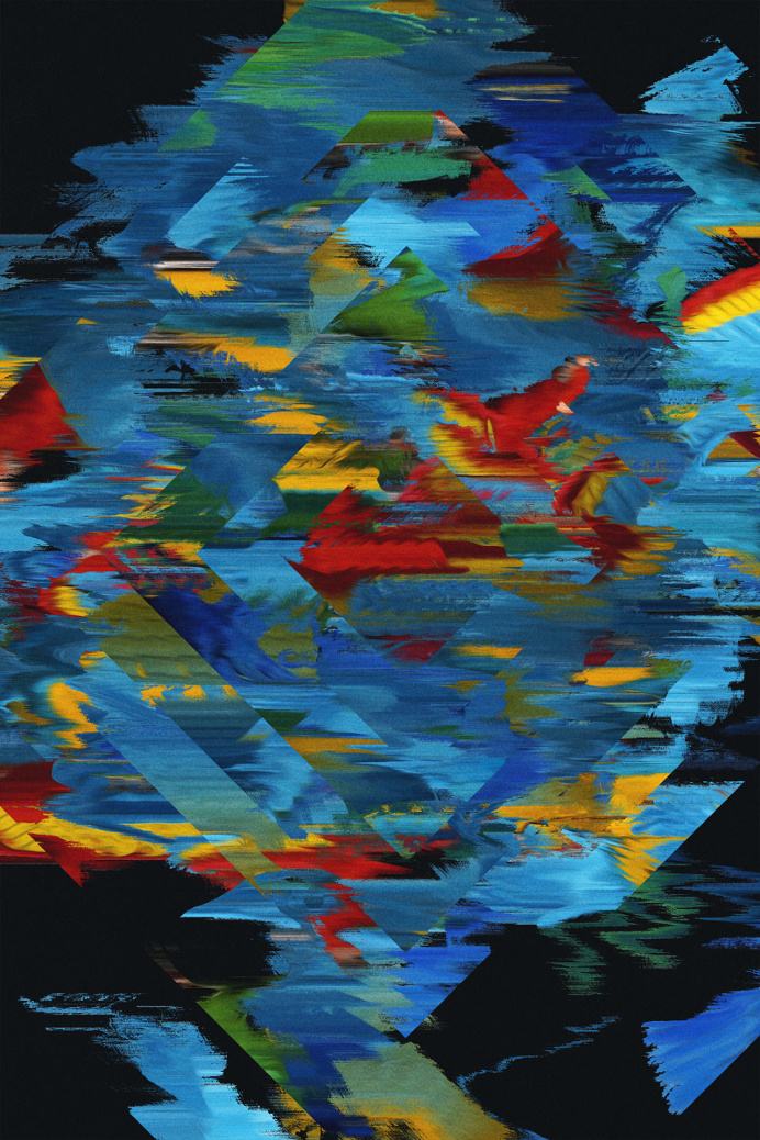 Mesmerised Reality by Quentin Deronzier #glitch #colors #paint #distort #graphic