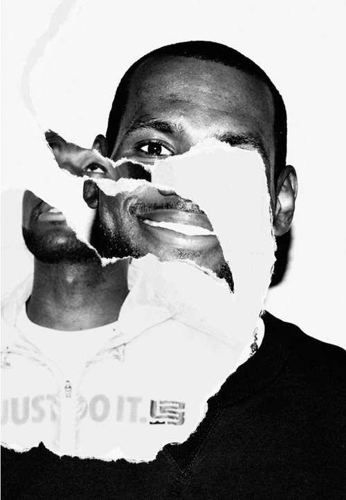 Tim + TimLeBron James, Nike BasketballCollage, 2010, with and for Hort(3) #basketballcollage #timlebron #tim #hort3 #james #nike #2010
