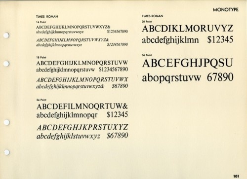 Daily Type Specimen | Good old Times (New) Roman, the classic boring... #typography