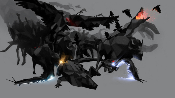 http://farm3.static.flickr.com/2486/5741503126_73eebb47ff_b.jpg #digital #illustration #art #animals