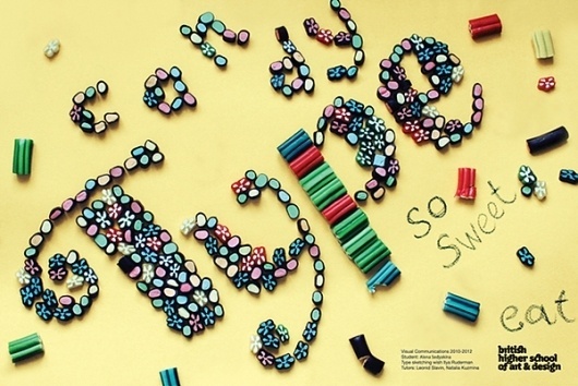 Candy type on the Behance Network #candy #poster