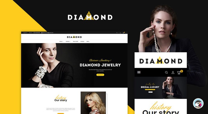 #Diamond #Jewelry #Imitation Shop – #Prestashop #Responsive #Theme | #TemplateTrip #eCommerce #Website #Design #Template