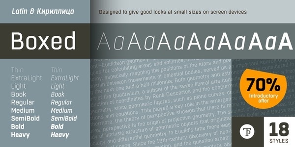 Boxed #fonts #typography