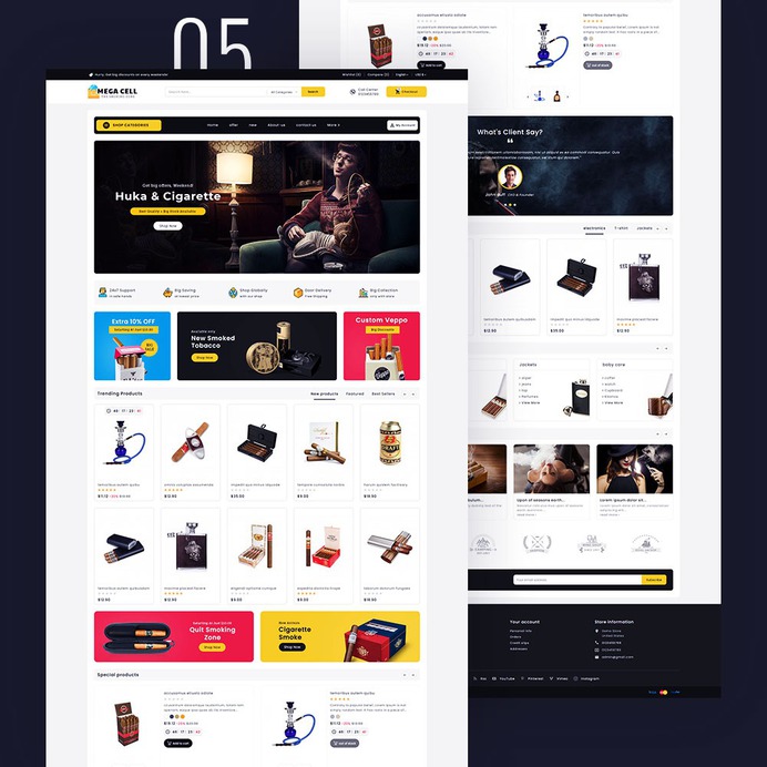 Mega Cell - Super Market Shop - Prestashop Responsive Theme | TemplateTrip