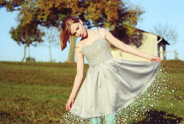 Illustration:Me / Photo:M.Hochhaus #photo #illustration #dress #magic