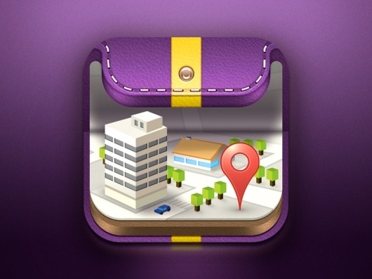 Dribbble - Wallet3_large.png by spovv #icon #ipad #iphone #app #photoshop