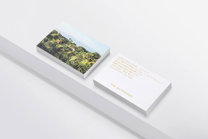 Brand identity and business cards designed by Two Times Elliott for Australian fashion boutique in London The Dayrooms