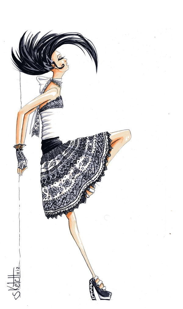 30+ Cool Fashion Sketches #girl #art #fashion #drawing #sketch