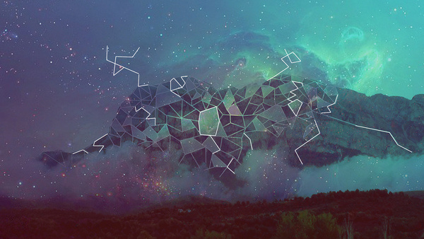 SPACE&JACA #illustration #stars #space #geometric