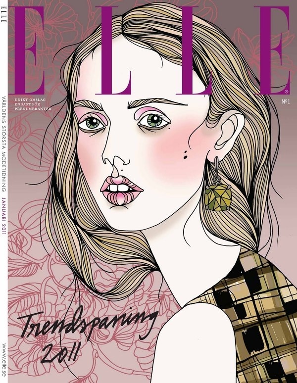 Frida #fashion #elle #illustration #illustrayion
