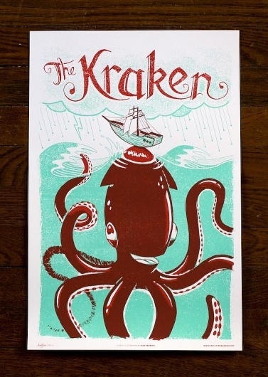 Monster Friends Poster Series – The Avant Garage #monster #illustration #poster #kraken