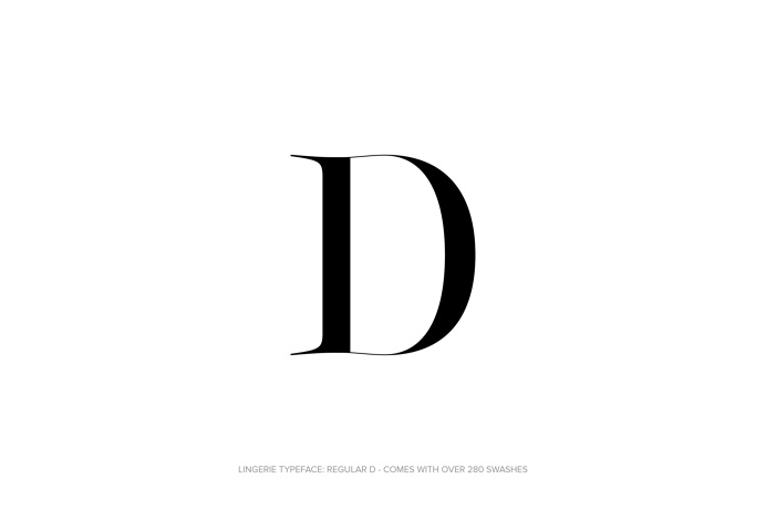 Lingerie Typeface - The Most Advanced Typeface For Fashion And Luxury by Moshik Nadav Typography #Lingerie #Typeface #Fashion #FashionTypogr