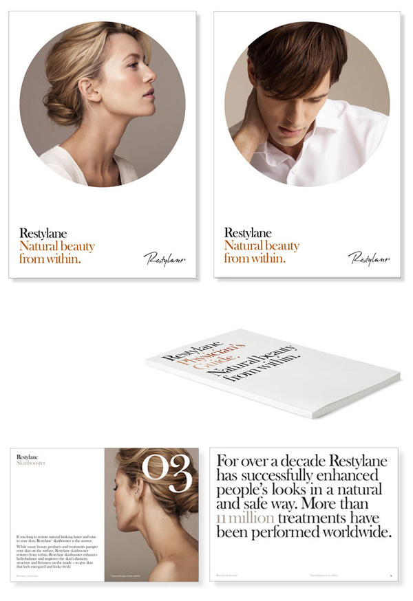 Restylane The Dieline #print #layout #book