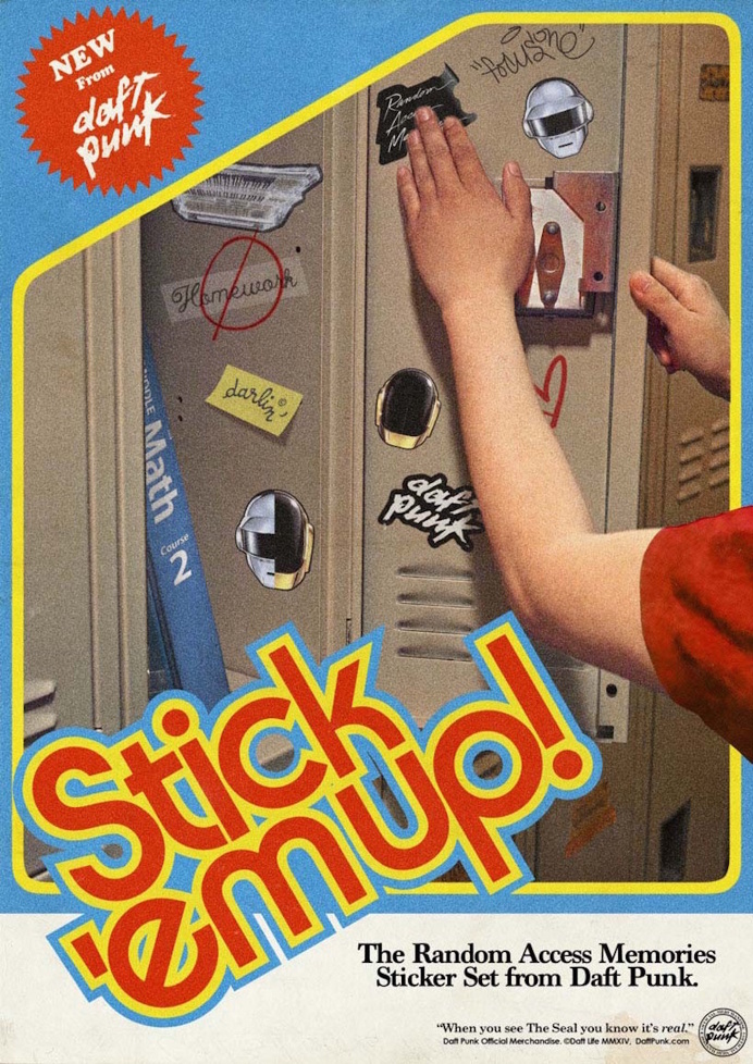 Retro Daft Punk Posters to Promote Objects