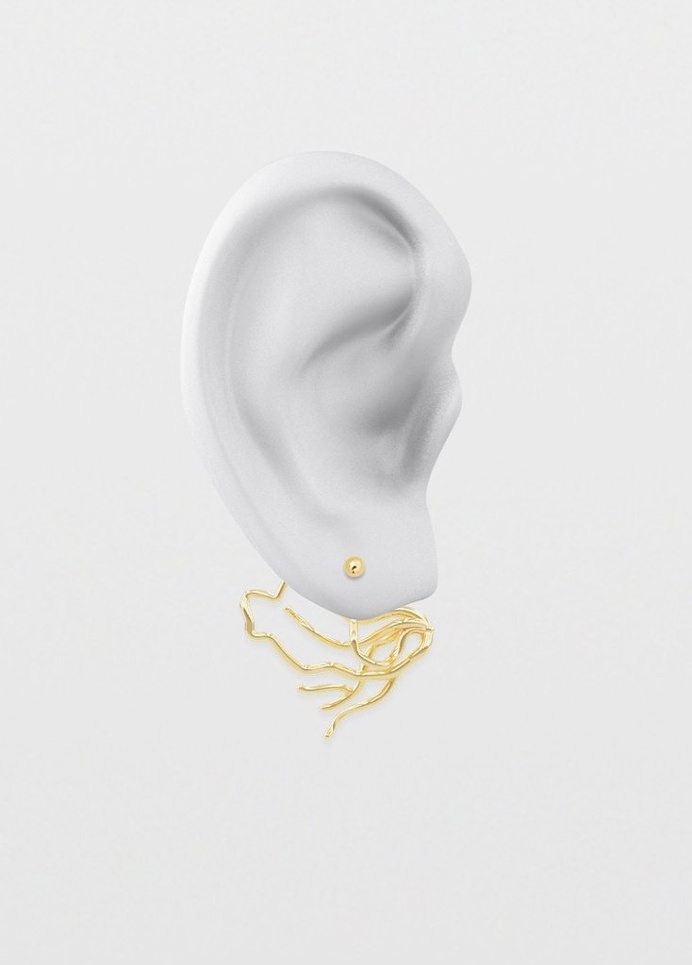 Metamorphic Ear Jacket by SMITH/GREY