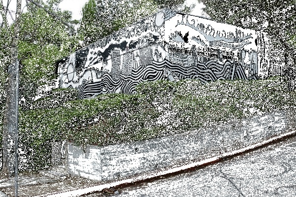 "Gif-fiti" animated murals by INSA #graffiti #insa #animated #mural