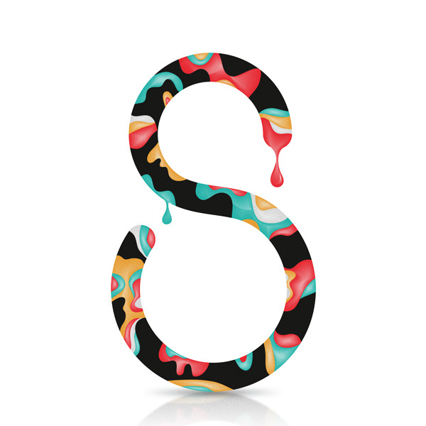 36 days of type on Behance #lettering #swirl #design #paint #art #type #drip #typography