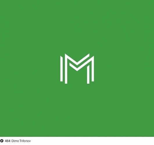 M on Dropula - The inspirational catalogue #logotype #stamp #simple #letter #monogram #minimal #logo