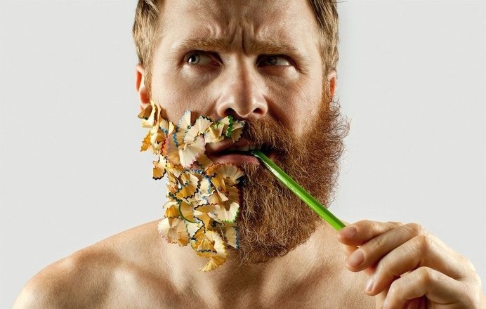 #beard #pencil #man