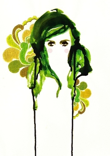 All sizes | * | Flickr - Photo Sharing! #abstract #woman #portrait #face #watercolour