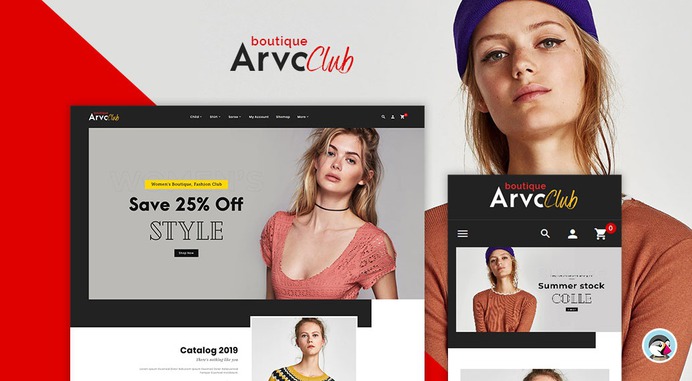#Arvo #Fashion #Boutique Club - #Prestashop #Responsive #Theme | #TemplateTrip #eCommerce #Website #Design #Template