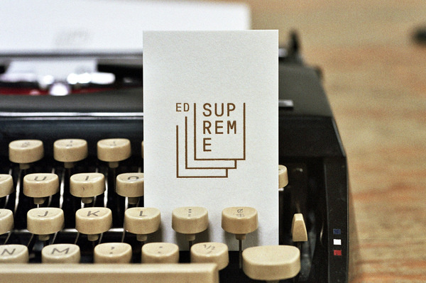 "Supreme" by Smalltime Projects #typewriter #logo #minimal #clean