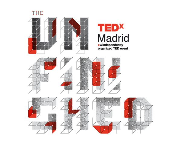 TEDxMadrid "The Unfinished" on Behance #red #ted #madrid #unifinished #tedx #type #typography