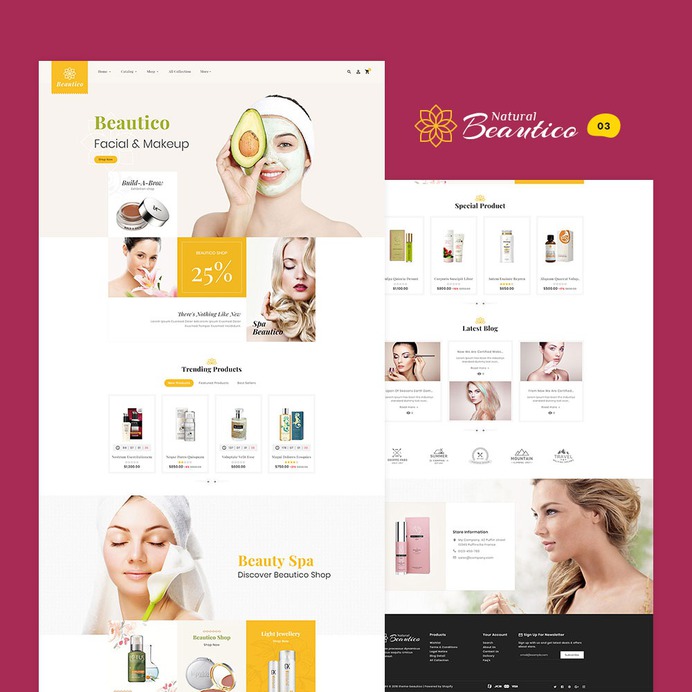 Beautico - WooCommerce Multi-Purpose Responsive Theme | TemplateTrip