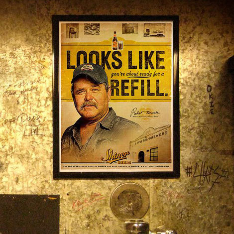 Shiner Urinal Marketing #beer #poster